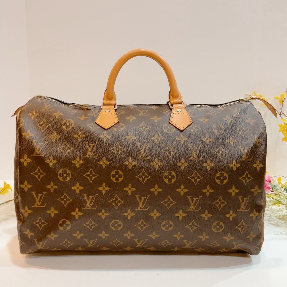 Louis Vuitton Brown Monogram Travel Bag